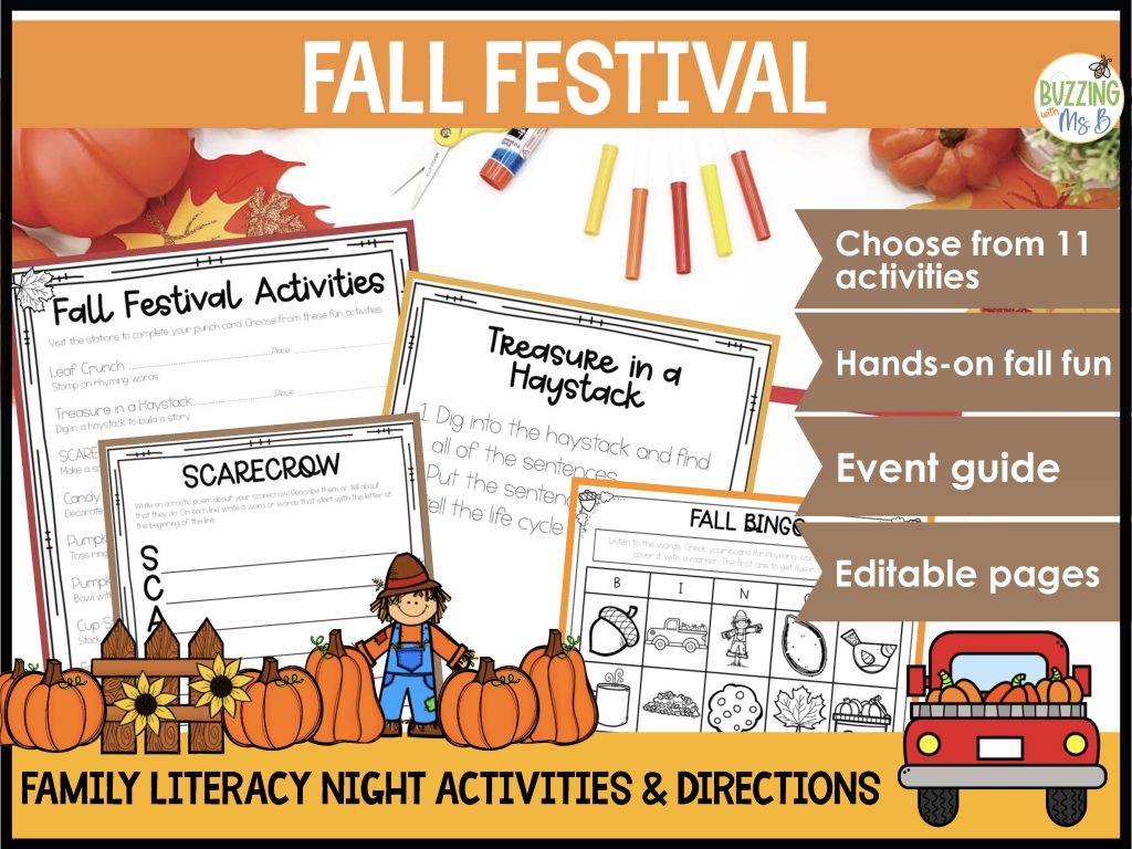 Fall Festival Family Literacy Night Preview