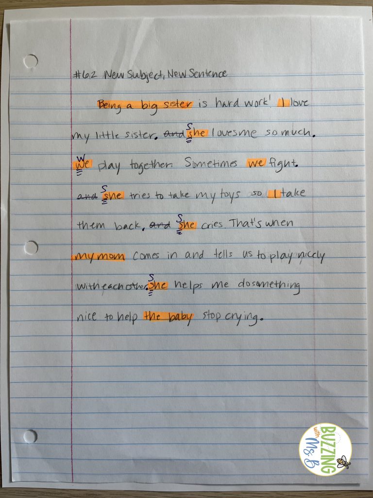 Teach punctuation identify the subject