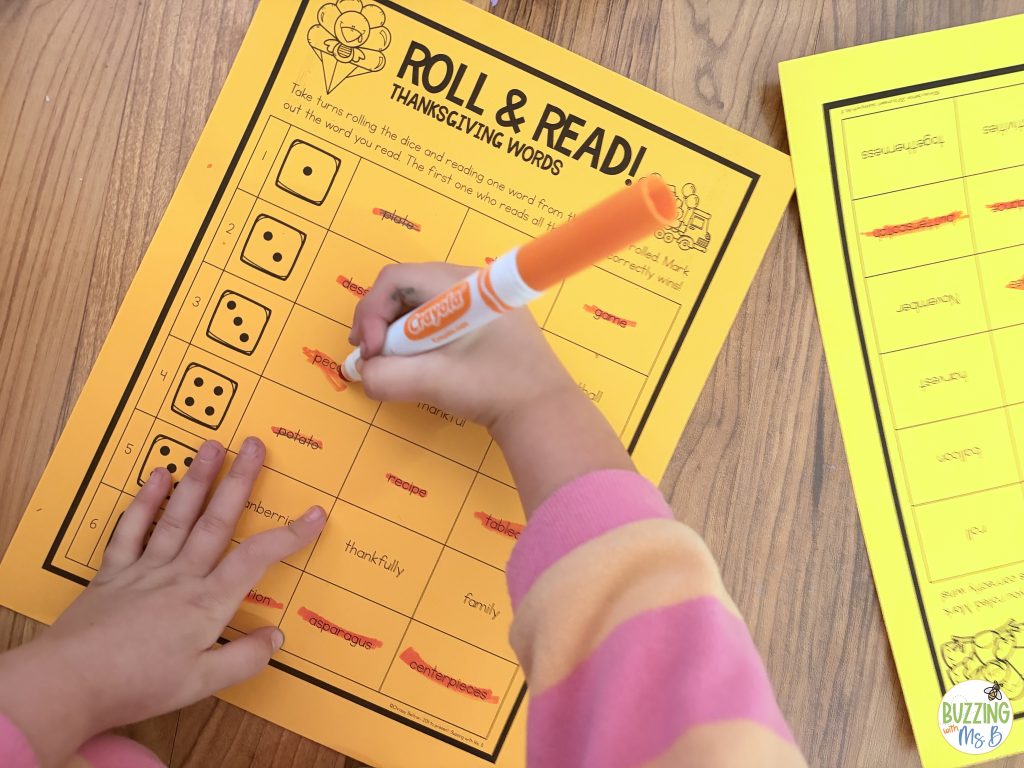 Roll and Read Game Board