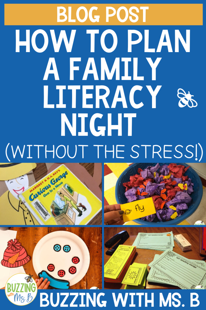 plan a family literacy night