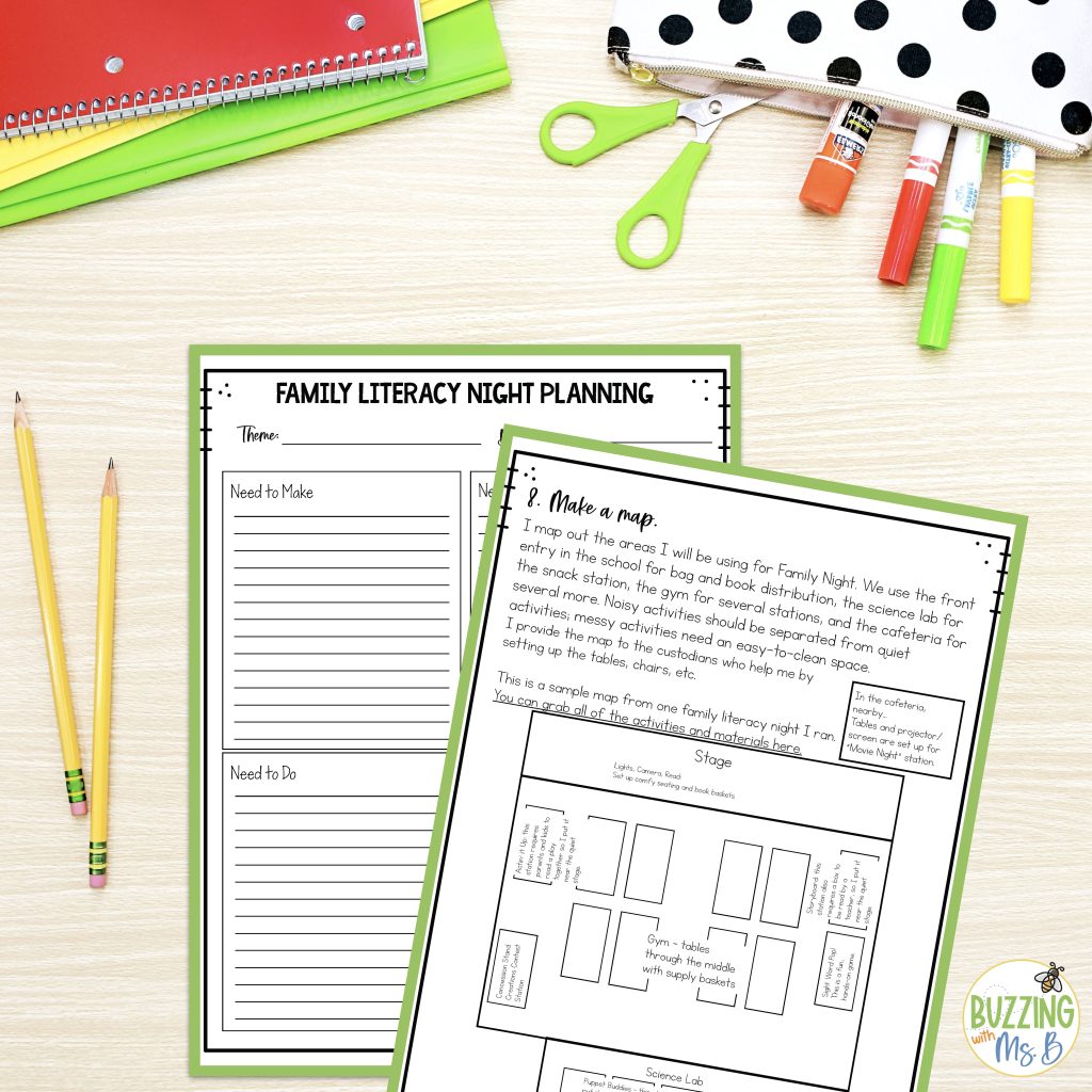 planning a family literacy night