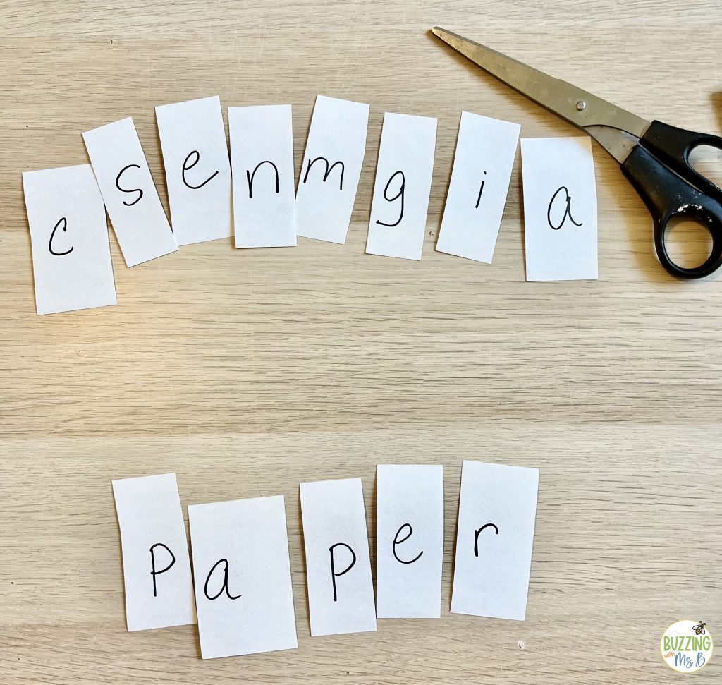 word activity for family literacy night
