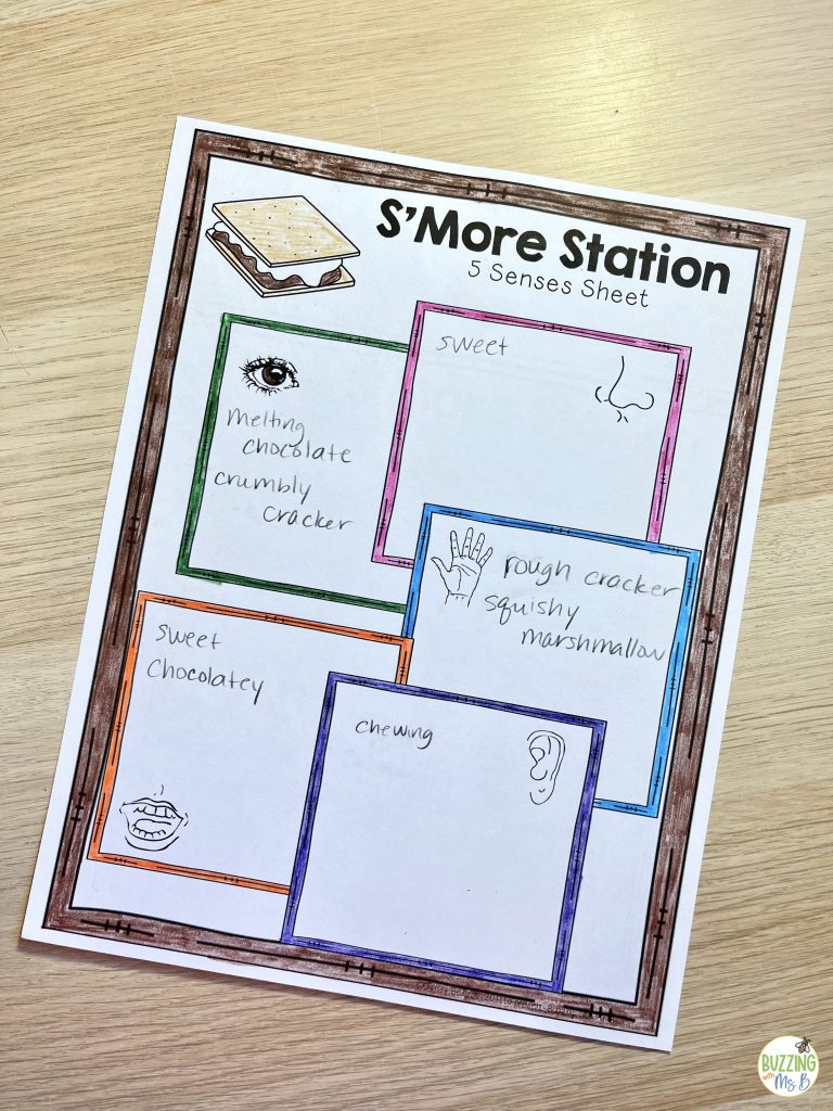 s'more station for literacy night