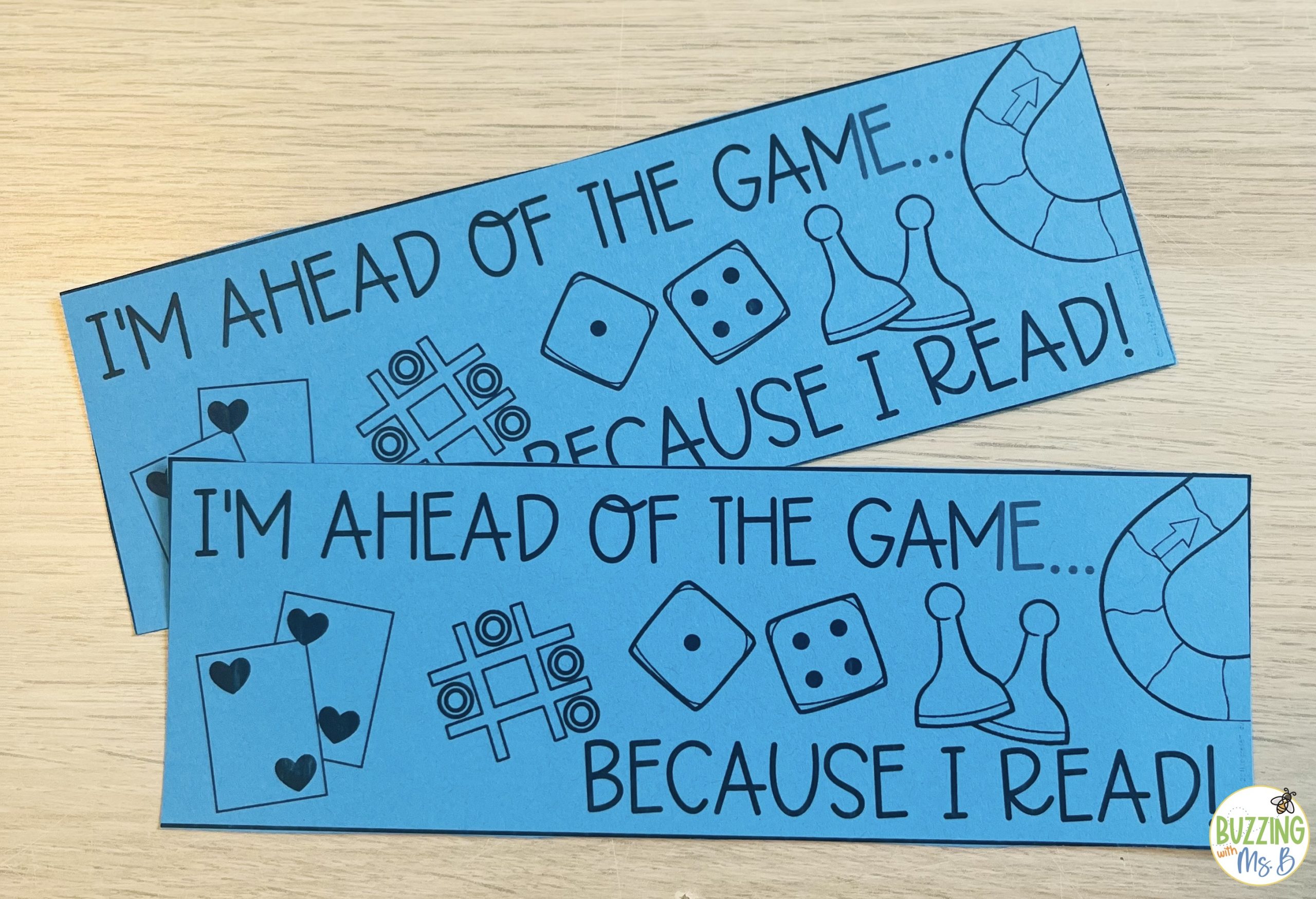 bookmarks for literacy night