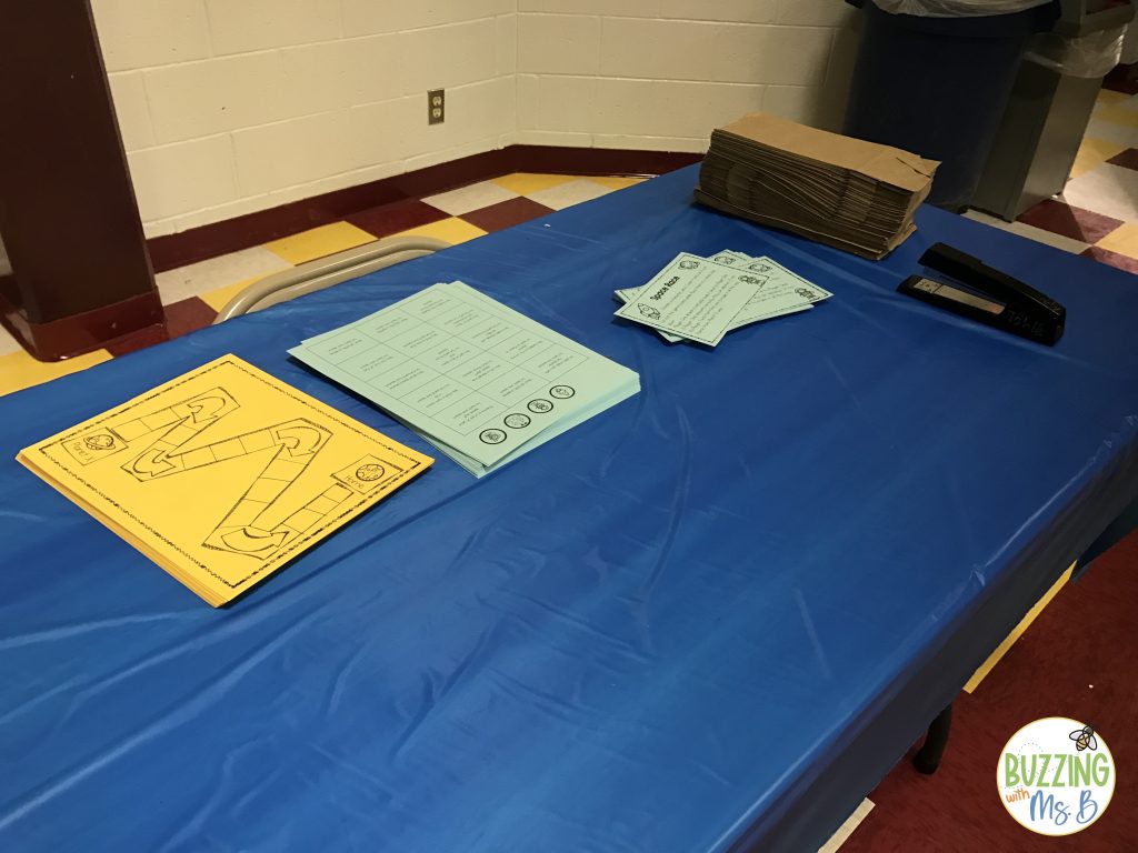 preparing for literacy night