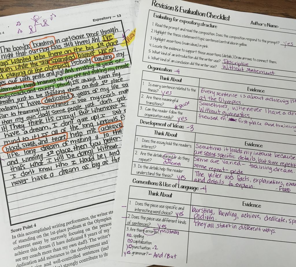 revise expository writing in action