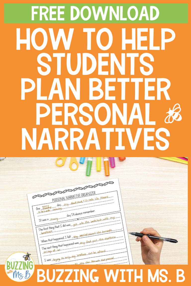 Help Students Plan Better Personal Narratives – Free Narrative Graphic Organizer