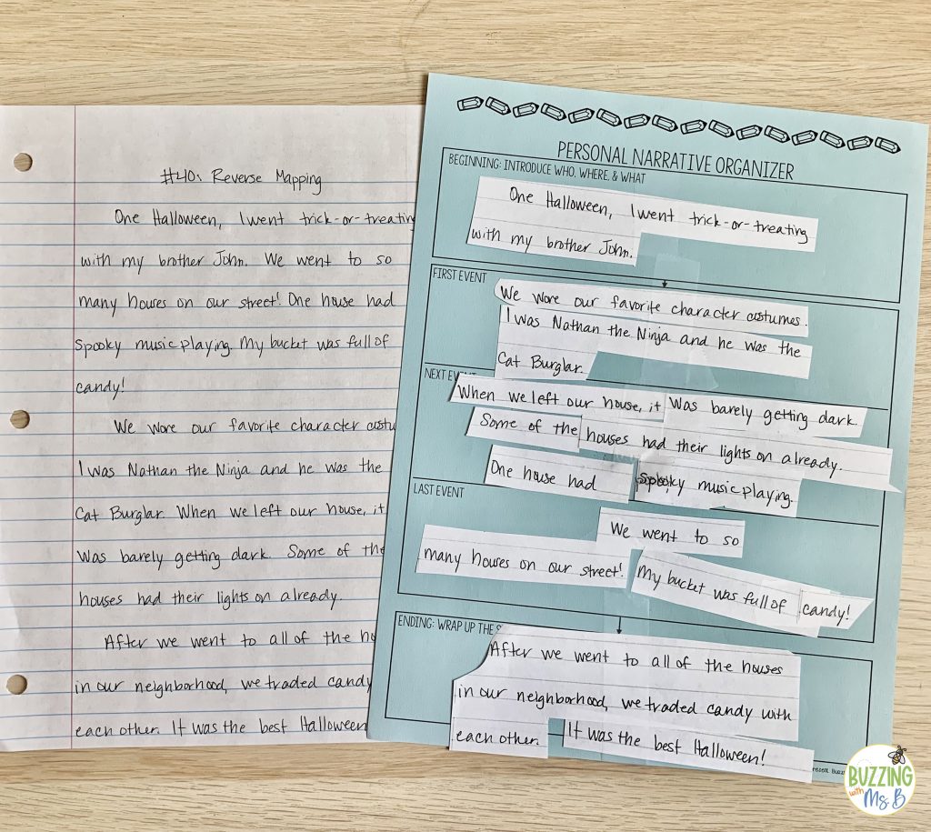 scaffold narrative structure graphic organizer