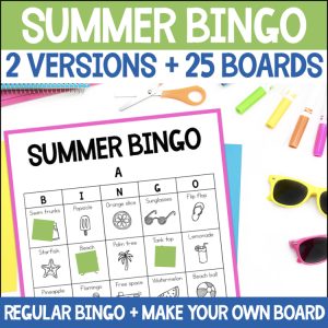 Summer BINGO - Bingo Game Boards for the End of the Year