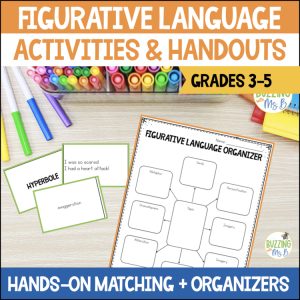 Types of Figurative Language Reference & Cheat Sheet, Activities & Organizer