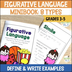 Types of Figurative Language Booklet - Definitions & Examples - Answer Key