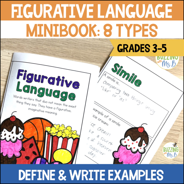Types of Figurative Language Booklet - Definitions & Examples - Answer Key