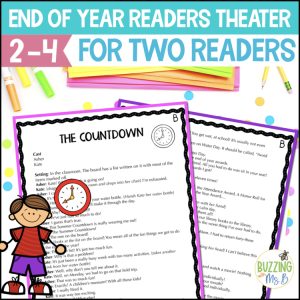 Last Week of School Activities 2nd 3rd 4th Grade - Partner Reading Plays Scripts