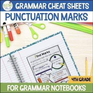 4th grade punctuation mini anchor charts and cheat sheets - image 1