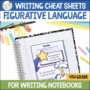 4th Grade Types of Figurative Language Cheat & Reference Sheets - Definitions