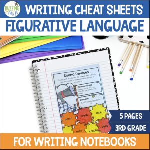 3rd grade types of figurative language cheat sheets and reference pages - image 1