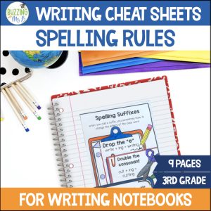 3rd Grade Spelling Rules Mini Anchor Charts - Multisyllabic Words Syllable Types