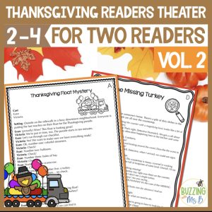 Thanksgiving Partner Reading Plays vol2 Readers Theater Scripts Reader's Theatre