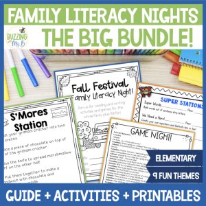 Family Literacy Night Bundle: 9 Themes - Reading & Writing Activities & Guides