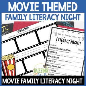 Movie Family Literacy Night Editable