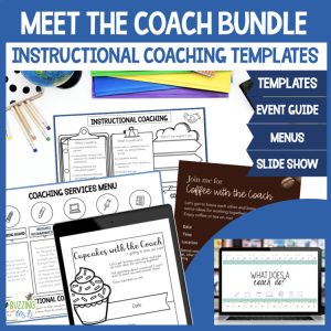 Instructional Coaching Meet the Coach Bundle Coaching Menus Newsletter Templates