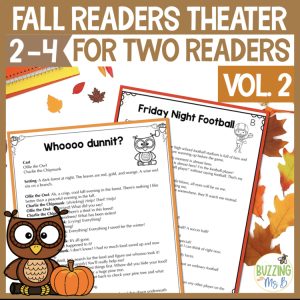 Fall Fluency Partner Reading Plays vol2 Readers Theater Scripts Reader's Theater