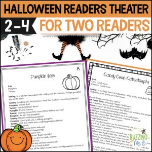 Halloween Partner Plays - differentiated scripts for two readers