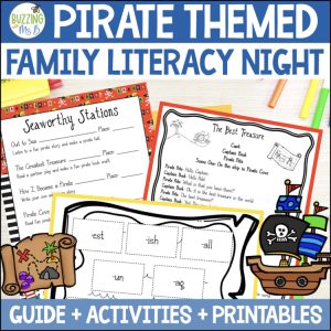 Pirate Family Literacy Night Editable