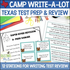 Texas RLA Writing Test Prep Camp Write a Lot, TEKS aligned