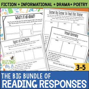 Scaffolded Reading Responses Bundle