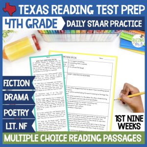 Fourth Grade Texas Reading Passages for Literary Genres, unit 1
