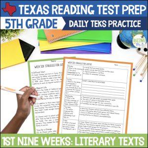 Fifth Grade Texas Reading Spiral Review Passages for Literary Genres, unit 1