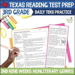 Third Grade Texas Reading Reading Passages for Non-Literary Genres, unit 2