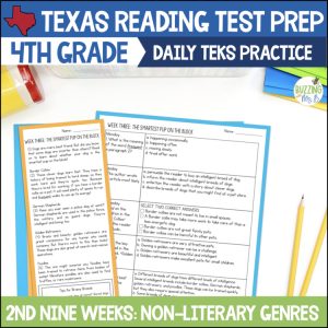 Fourth Grade Texas Reading Passages for Non-literary Genres, unit 2