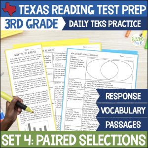Third Grade Texas Reading Passages for Comparing Selections, unit 4