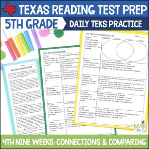 Fifth Grade Texas Reading Spiral Review Connections Across Genres, Unit 4