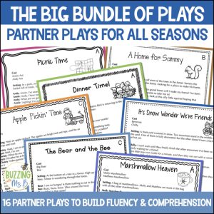 Partner Plays for Winter, Spring, Summer & Fall - Differentiated Scripts Bundle