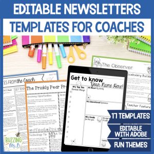 Editable Newsletters for Coaches & Administrators