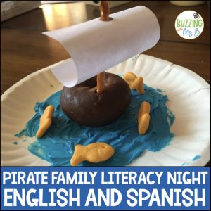 Pirate Family Literacy Night in English and Spanish - The Editable Bundle!