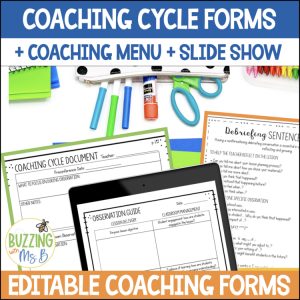 Instructional Coaching Cycle Forms & Coaching Introduction Slide Show