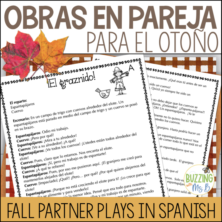 Fall Partner Plays in Spanish - Obras en pareja para el otoño