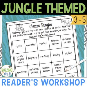 Reader's Workshop Notebooks in a Jungle Theme