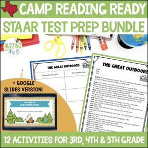 Camp Reading Ready Test Prep Bundle - Printable and Google Slides