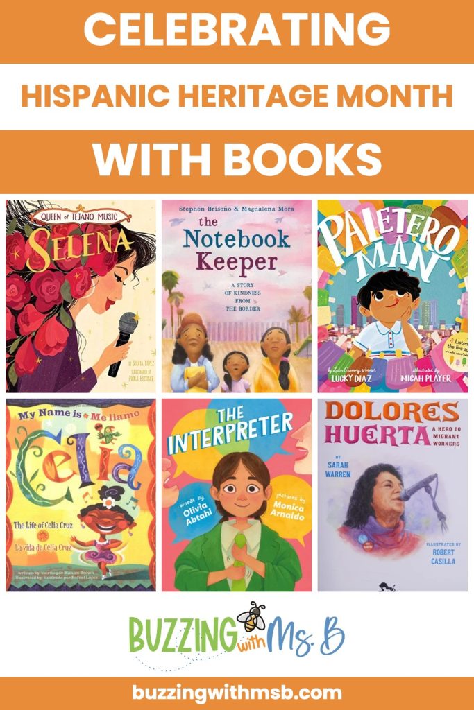 Celebrating Hispanic Heritage Month with Books - book list from Buzzing with Ms. B